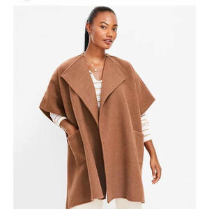 Loft | Brown Oversized Wrap With Pockets Size XS/S